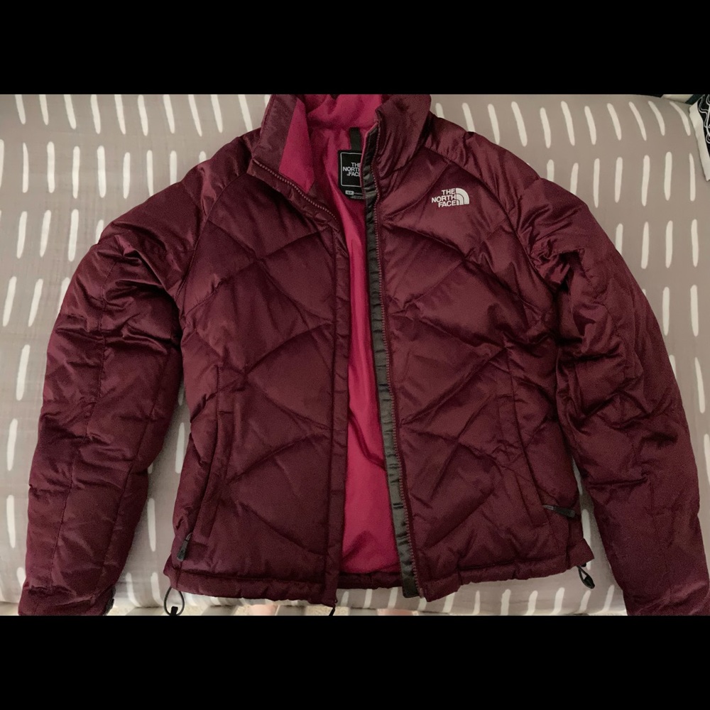 Maroon North Face Down Jacket - image 1